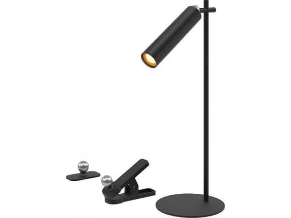 Lampka biurkowa V-TAC Lampka Biurkowa V-TAC 4w1 37cm Kinkiet Klips Latarka 3W LED Czarna VT-7413 4000K 300lm
