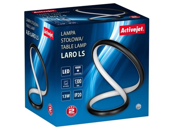 Activejet AJE-LARO LS, Svart, Sovrum, Barnrum, Kontor, Universal, Modern, Svart, IP20, LARO