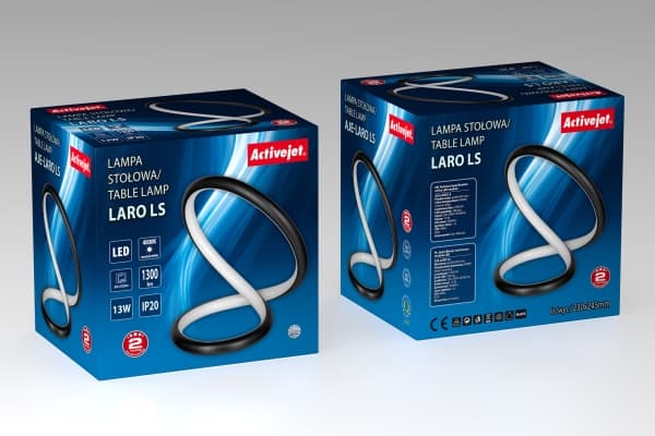 Activejet AJE-LARO LS, Svart, Sovrum, Barnrum, Kontor, Universal, Modern, Svart, IP20, LARO