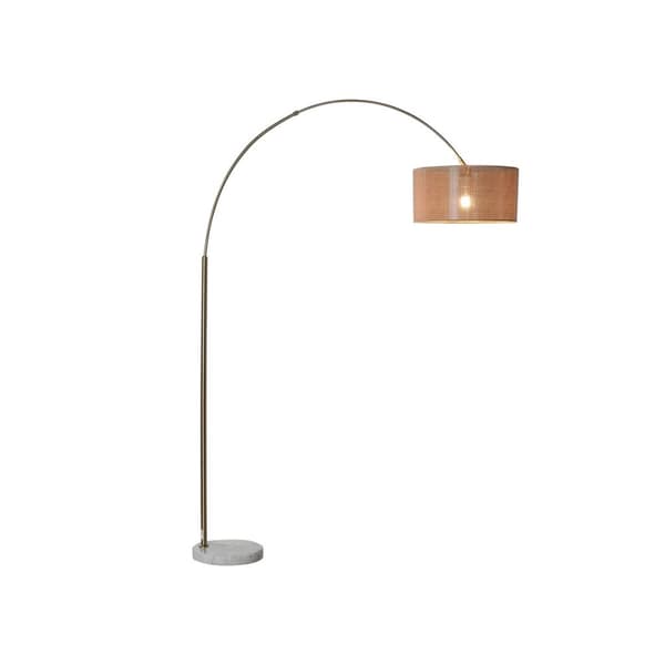 Gulvlampe Home ESPRIT Hvid Natur 50 W 220 V 126 x 40 x 193 cm