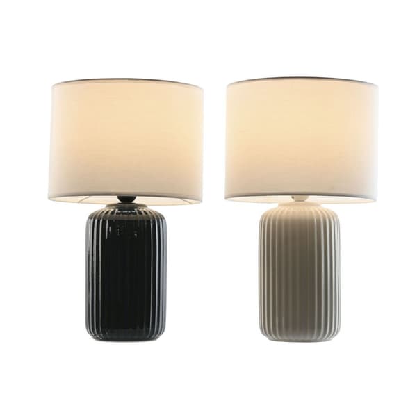 Bordslampa Home ESPRIT Keramik 28 x 28 x 47 cm (2 antal)
