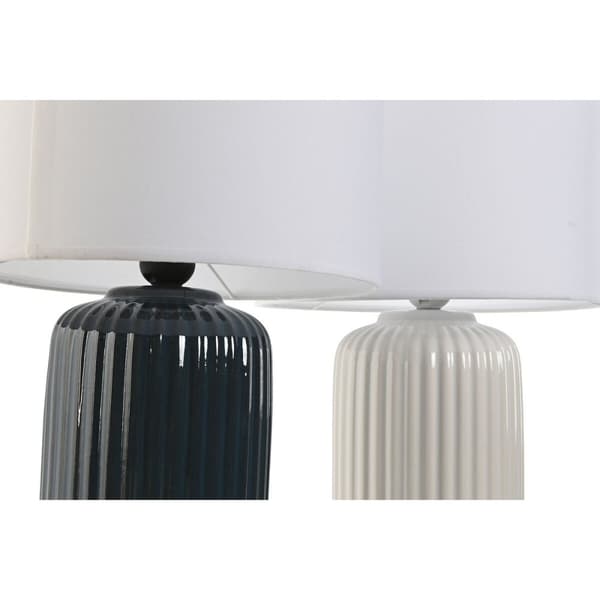 Bordslampa Home ESPRIT Keramik 28 x 28 x 47 cm (2 antal)