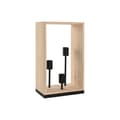 Miniatyrbilde 1 av 5: Bordlampe Home ESPRIT Brun Svart Naturell Tre Jern Furutre 50 W 220 V 30 x 16 x 50 cm