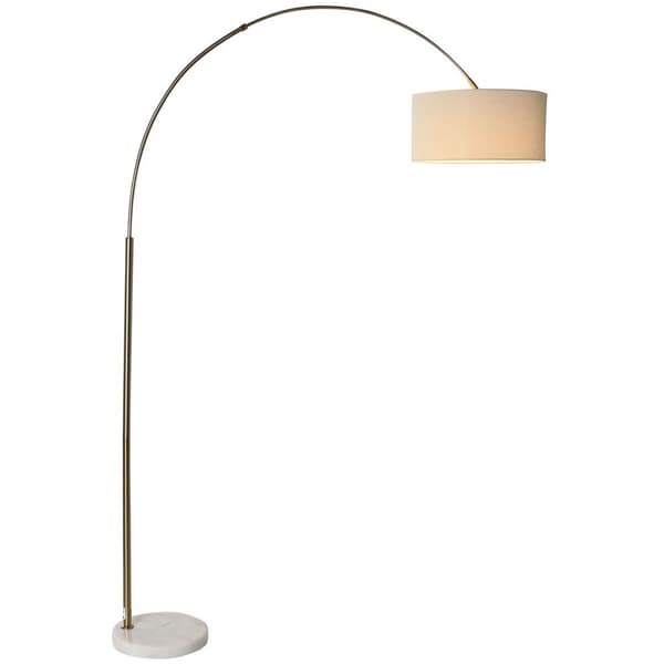Gulvlampe Home ESPRIT Hvid Beige Gylden 126 x 40 x 193 cm