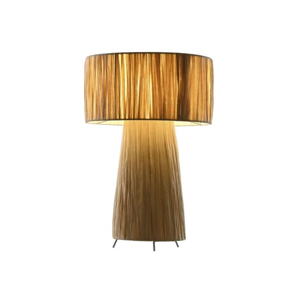 Pöytälamppu Home ESPRIT Ruskea Metalli Rottinki 50 W 220 V 27 x 27 x 40 cm