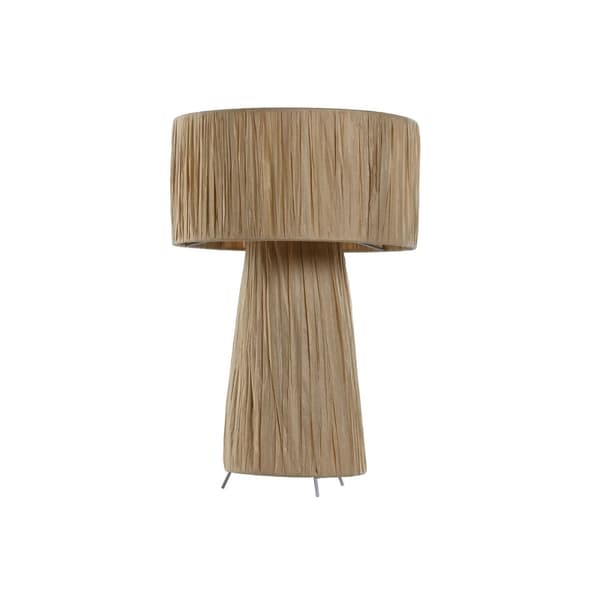 Pöytälamppu Home ESPRIT Ruskea Metalli Rottinki 50 W 220 V 27 x 27 x 40 cm Luonnollinen