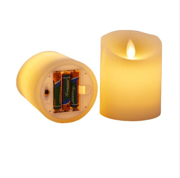 INF LED-stearinlys, flammeløse stearinlys med realistisk flimmer, batteridrevet 0