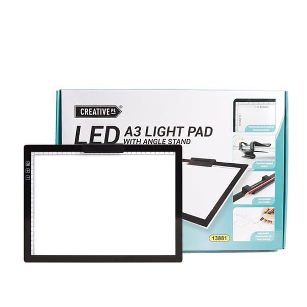 INF A4 LED-ljusdyna med justerbar ljusstyrka och Type-C-kabel 0