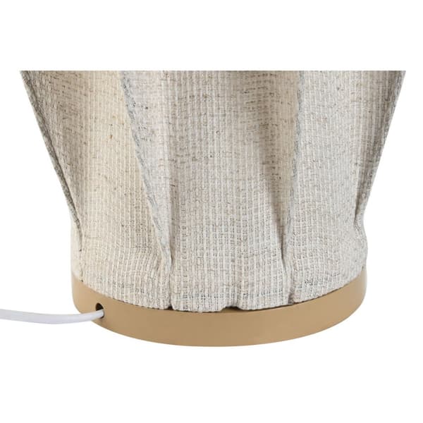 Bordslampa Home ESPRIT Brun linne Metall Snöre 25 x 25 x 60 cm