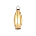 Miniatyrbild 5 av 5: Bordslampa Home ESPRIT Brun linne Metall Snöre 25 x 25 x 60 cm