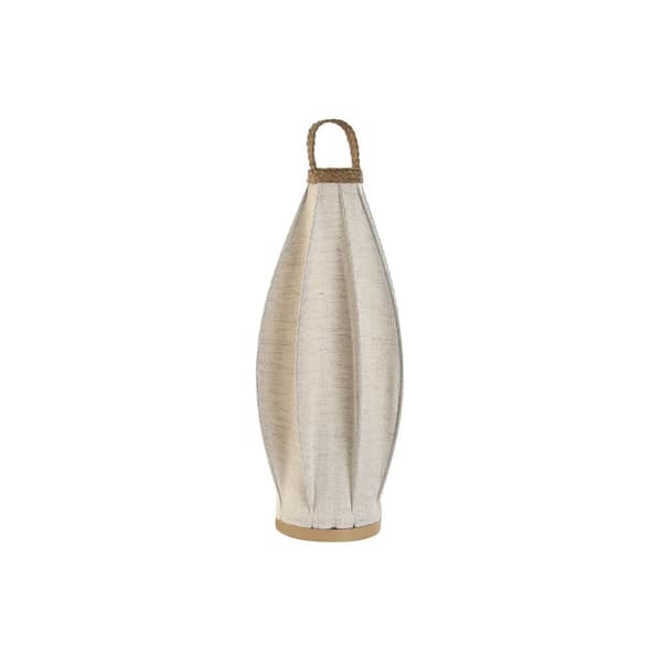 Bordslampa Home ESPRIT Brun linne Metall Snöre 25 x 25 x 60 cm