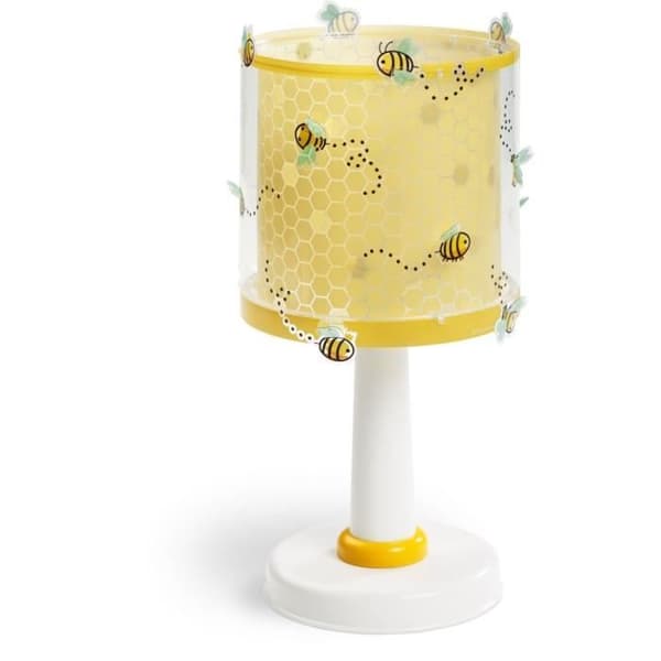 Sänglampa - Bee Happy - Bedårande bin - Gul - LED - Barn