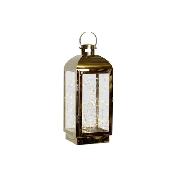 Lykta DKD Home Decor Gyllene Rostfritt stål 15 x 14 x 36 cm
