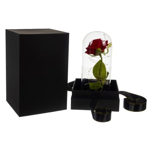Rose i glass - glødende Malatec 21619