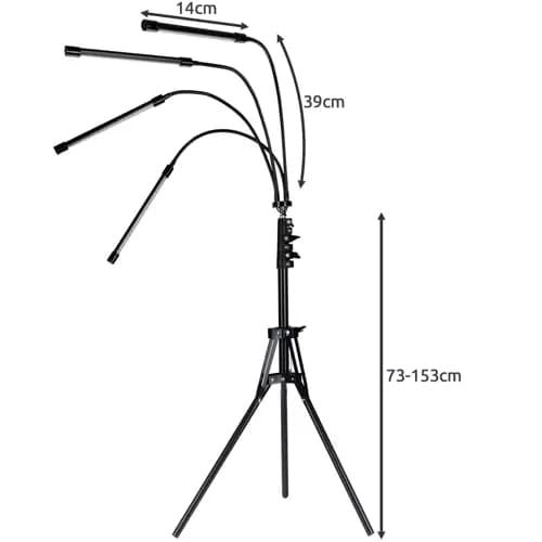 Lampe 20 LED 4stk. for plantevekst Gardlov 19388
