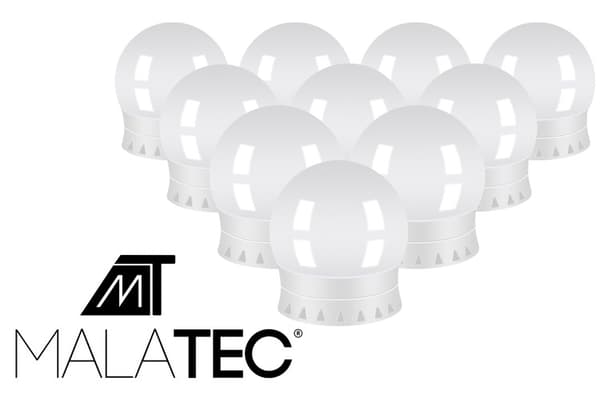 LED-lampor till spegeln/sminkbordet - 10 st.