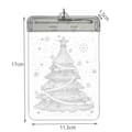 Miniatyrbilde 5 av 5: Farget glass LED 3D- juletre
