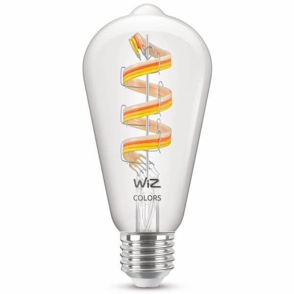 WiFi Smart LED E27 ST64 40W Filament Färg + Varm-kallvit 470lm