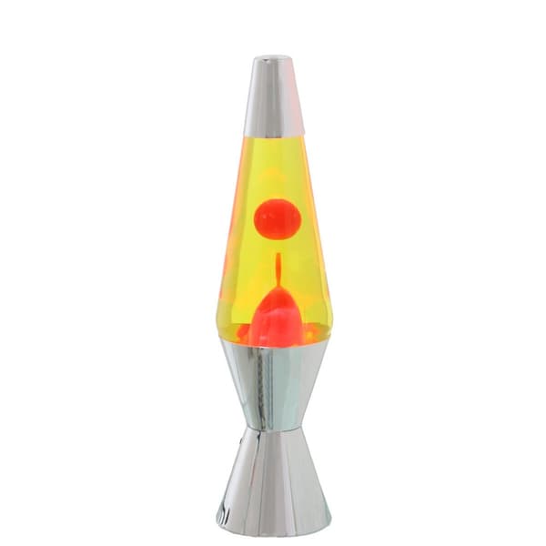 Lava Lampe Alexandra House Living Gul Pink Metal 9 x 37 x 9 cm