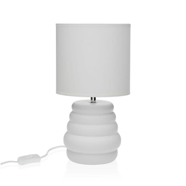 Bordslampa Versa Vit Keramik 40 W 17 x 32,2 cm
