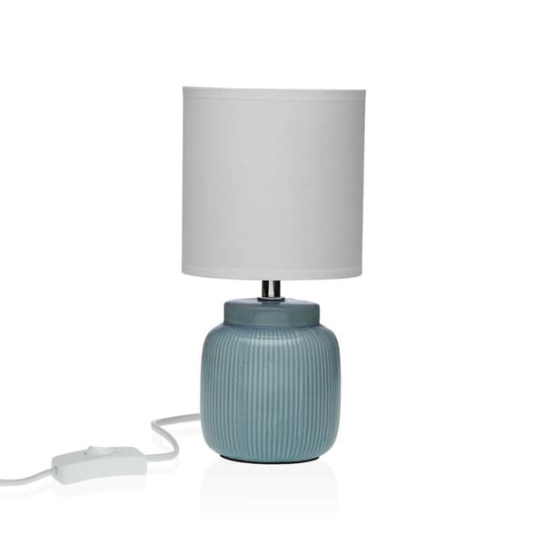 Bordslampa Versa Vesta Blå Keramik 13 x 26 x 10 cm