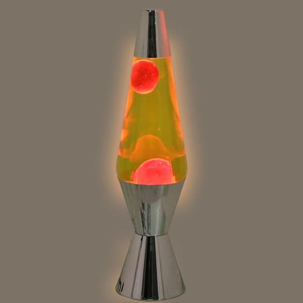 Lava Lampe Alexandra House Living Gul Pink Metal 9 x 37 x 9 cm