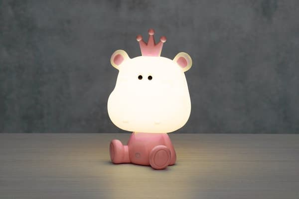 Dæmpbar berøringslampe Hippo lyserød