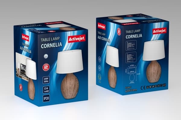 Activejet AJE-CORNELIA, Trä, Sovrum, Barnrum, Kontor, Universal, Klassisk, Svart, IP20, CORNELIA