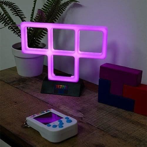 TETRIS - T MAUVE - NEON AMBIENT LAMP FIZZ CREATION 320050