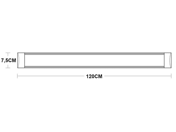 Garderobslampa Rörelsesensor / Självhäftande LED-lampa - 120 cm