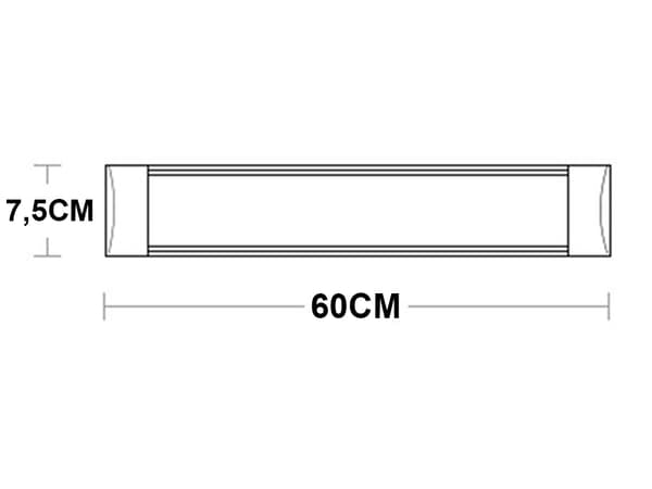 Garderobelampe Bevægelsessensor / Selvklæbende LED-lampe - 60 cm