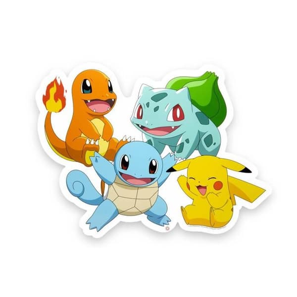 Teknofun Pokemon Pikachou Starters vägglampa - gul - 54x1,5x40 cm