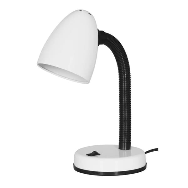 Skrivebordslampe Activejet AJE-BILL White Hvid Sort 60 W Hvid