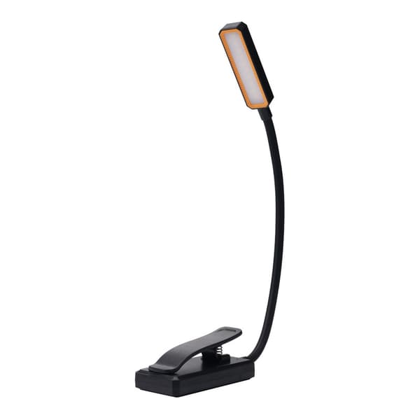 INF Bøjelig læselampe med clips - 10 LED-pærer 0 Sort INF Bøjelig læselampe med clips - 10 LED-pærer 0 Sort