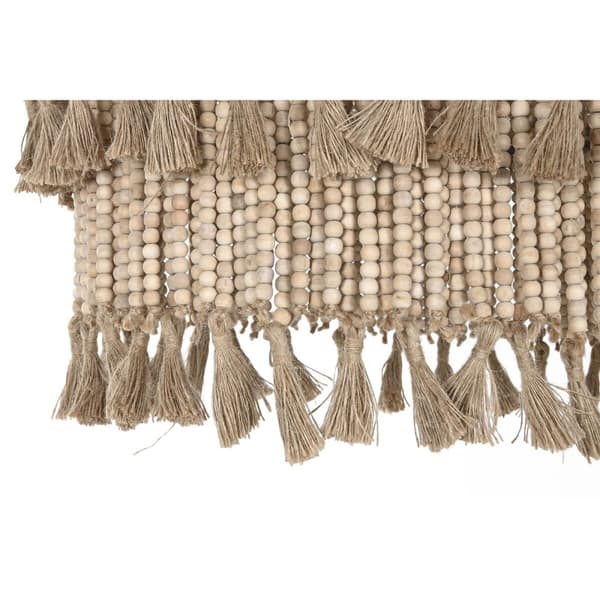 Kattolamppu Home ESPRIT Ruskea Luonnollinen Puu Metalli 50 W 61 x 61 x 117 cm