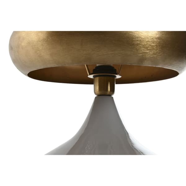 Bordlampe Home ESPRIT Grå Gyllen Metall 4 W 220 V 36 x 36 x 37,5 cm