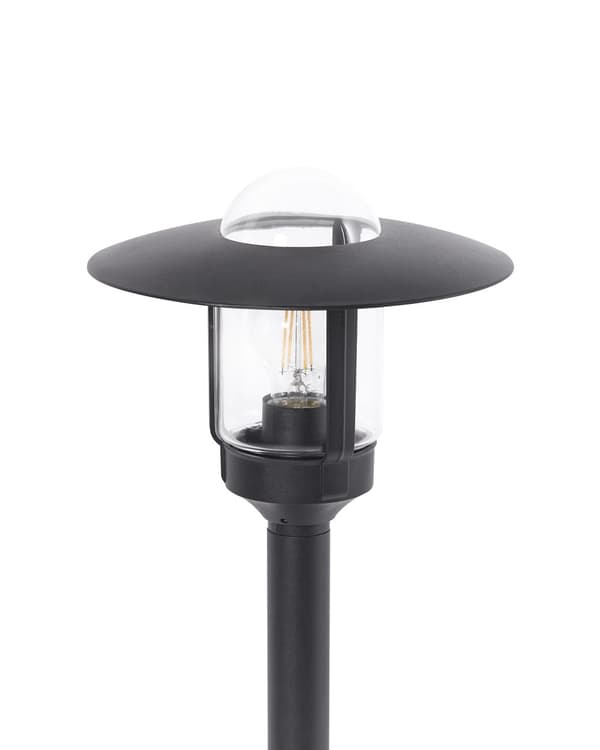 Pollarlampa Svart Aluminium 98 cm Stiglampa Utomhus Trädgårdsbelysning Modern Design