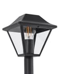 Miniatyrbilde 6 av 9: Pullertlampe Svart Aluminium 94 cm Stilampe Utendørs Hagebelysning Moderne Design