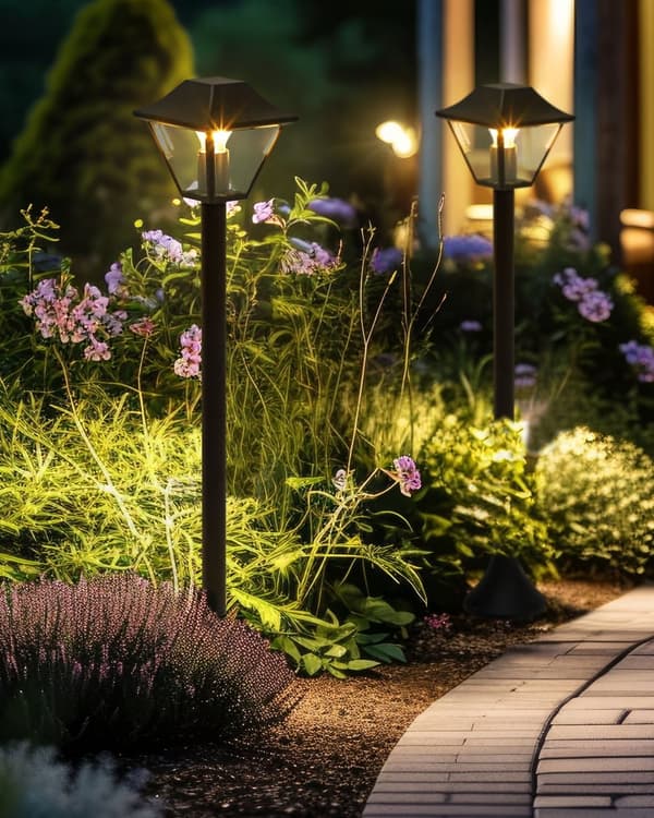 Pullertlampe Svart Aluminium 94 cm Stilampe Utendørs Hagebelysning Moderne Design