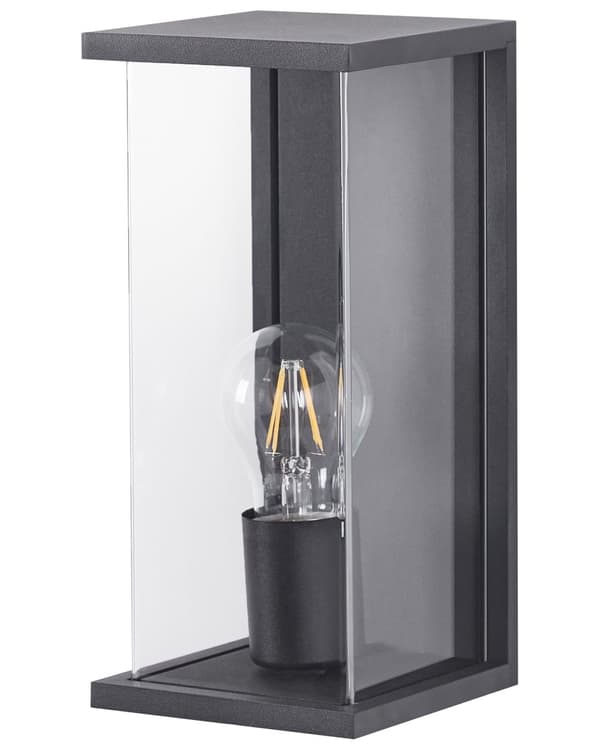 Utendørs Vegglampe Svart Lampe Metall Aluminium Syntetisk Materiale Matte Moderne Design Terrasse Hage