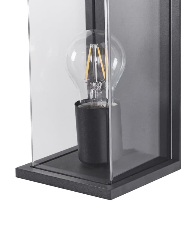 Utendørs Vegglampe Svart Lampe Metall Aluminium Syntetisk Materiale Matte Moderne Design Terrasse Hage