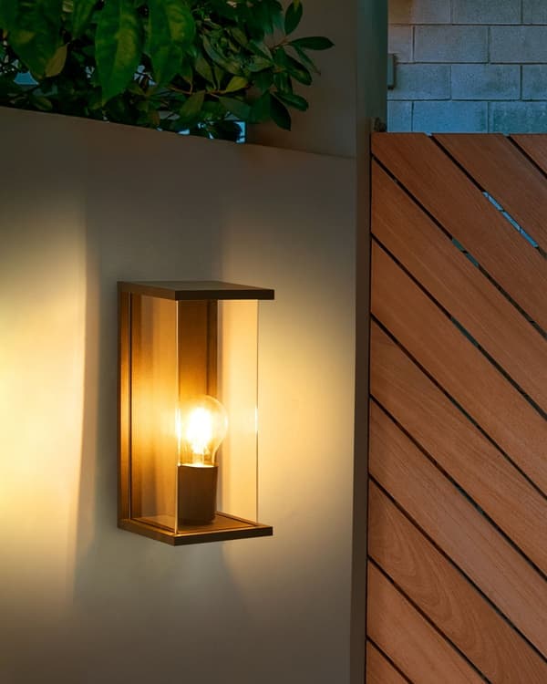 Utendørs Vegglampe Svart Lampe Metall Aluminium Syntetisk Materiale Matte Moderne Design Terrasse Hage