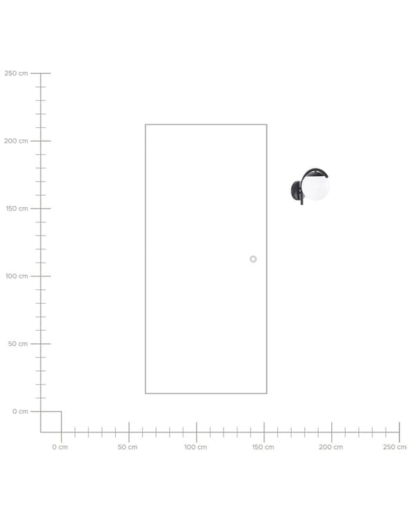Utendørs Vegglampe Svart Lampe Metall Aluminium Syntetisk Materiale Matte Moderne Design Terrasse Hage