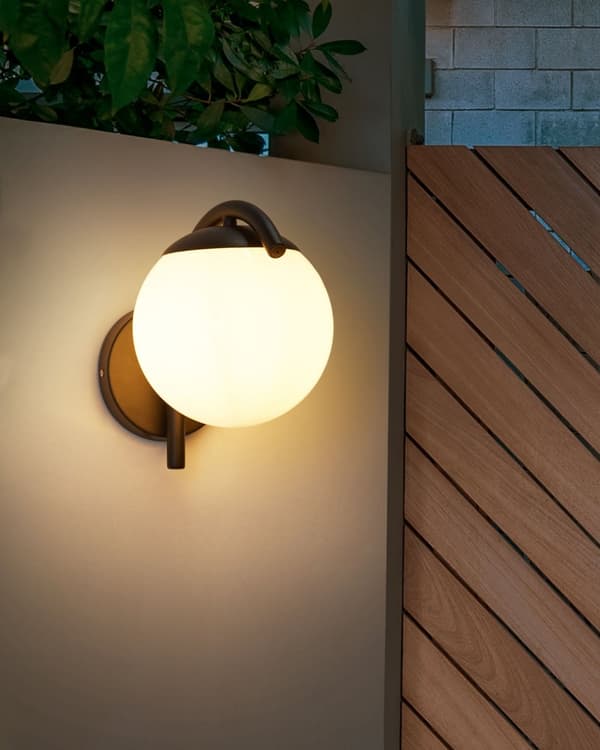 Utendørs Vegglampe Svart Lampe Metall Aluminium Syntetisk Materiale Matte Moderne Design Terrasse Hage