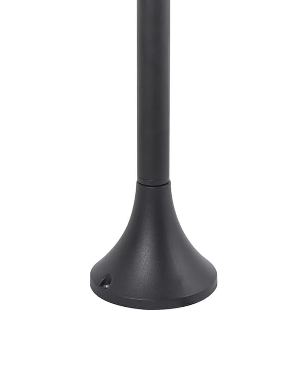 Pullertlampe Svart Aluminium 98 cm Stilampe Utendørs Hagebelysning Moderne Design