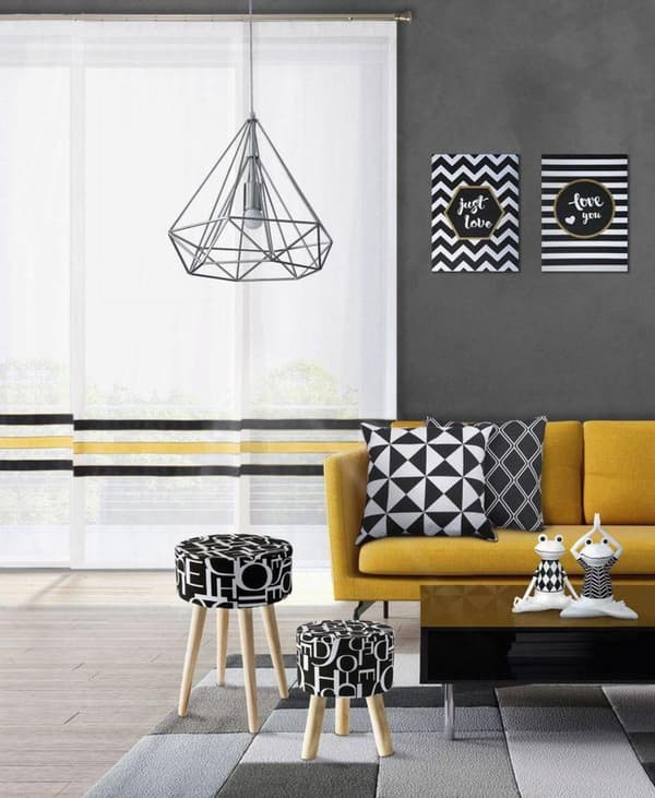 TRÅDLAMPE (03) FI 36 X 62 CM SØLV