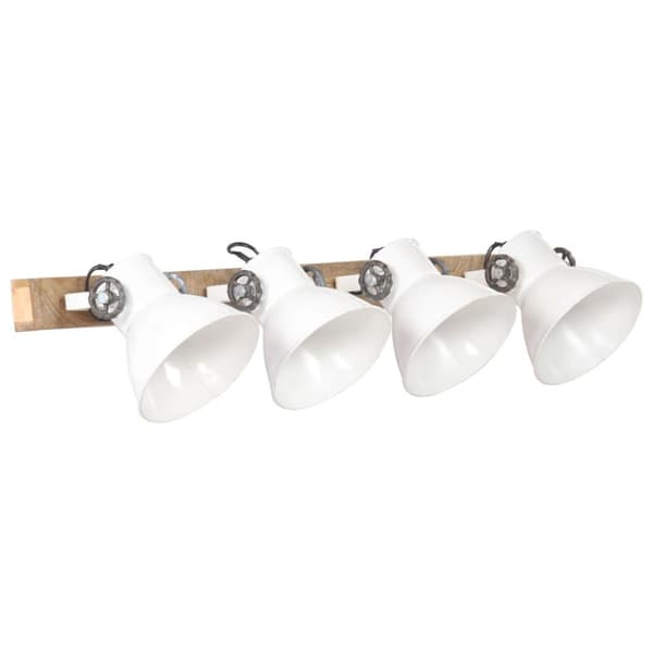 Industriell vägglampa vit 90x25 cm E27