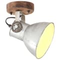 Miniatyrbild 2 av 2: Industriell vägglampa/taklampa 2 st silver 20x25 cm E27