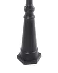 Miniatyrbilde 6 av 7: 3 lys Lyktestolpe Svart Lampe Aluminium Syntetisk Skjerm Utendørs Hagebelysning Moderne Design