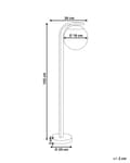 Miniatyrbillede 3 af 8: Havelampe Sort H 105 cm Udendørs Pullert Lampe LED lys Sokkelampe Langs Indkørsel Bedlampe Belysning